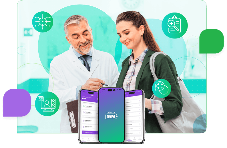 Healthcare professionals with mobile devices